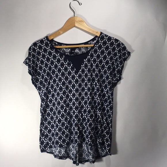 Lucky Brand Tops - Lucky Brand Navy and White Shirt